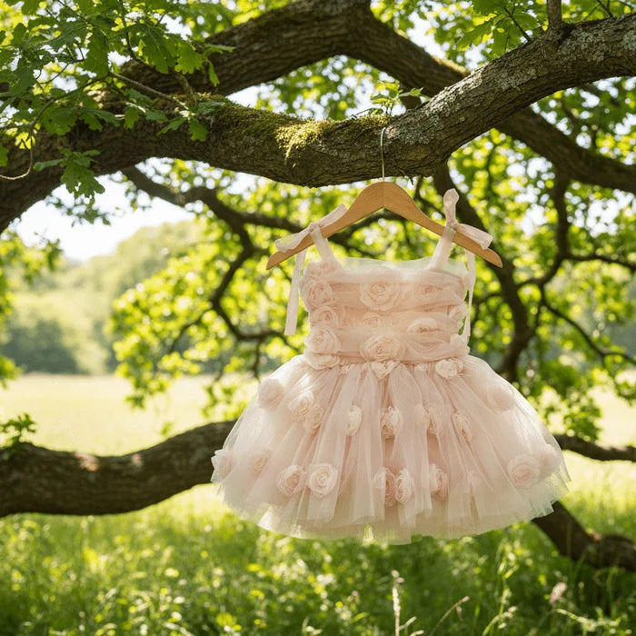 DOLLY The Rose Garden Tulle Ballerina Dress - Dolly Pink