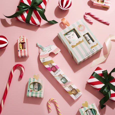 Inuwet Nail Polish Candy Cane Set
