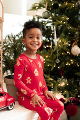 Kyte Baby Long Sleeve Pajamas in Gingerbread - Princess and the Pea Boutique