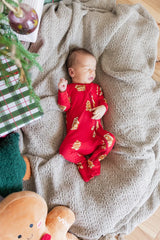 Kyte Baby Zippered Footie in Gingerbread - Princess and the Pea Boutique