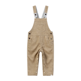 Me & Henry GENTRY Beige Moleskin Woven Overalls