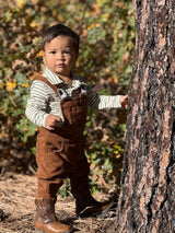 Me & Henry SEYMOUR Cream/Green Striped Polo Onesie