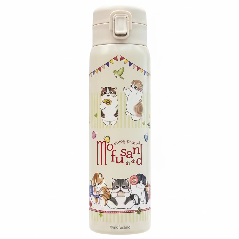 Skater Water Bottle Picnic One Push 480ml