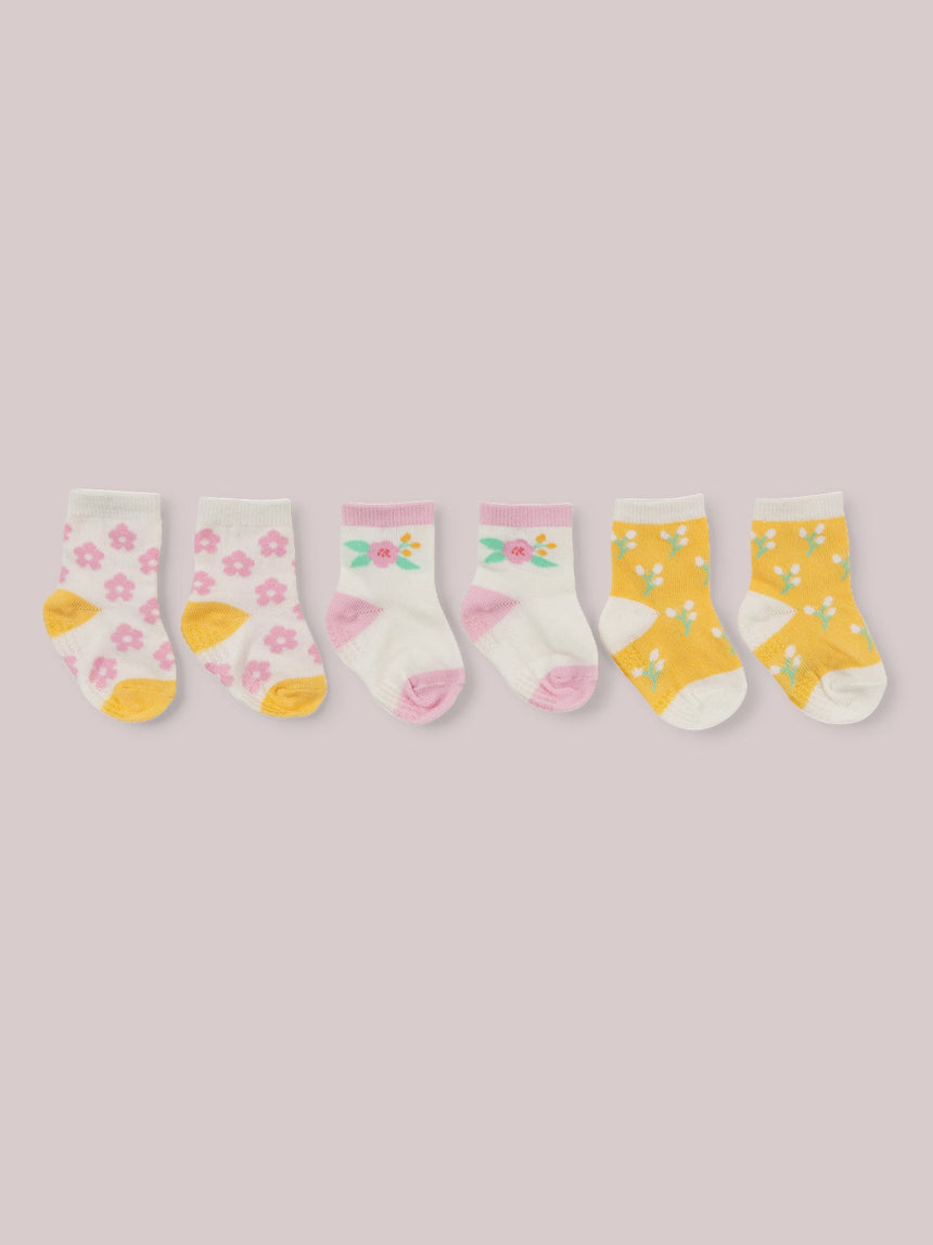 Baby Socks Trios Sweet Daisy