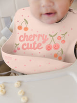 Silicone Bibs Cherry Cute by Doodle By Meg