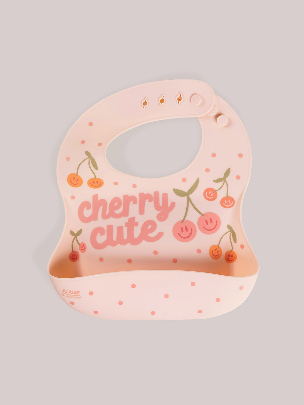 Silicone Bibs Cherry Cute by Doodle By Meg