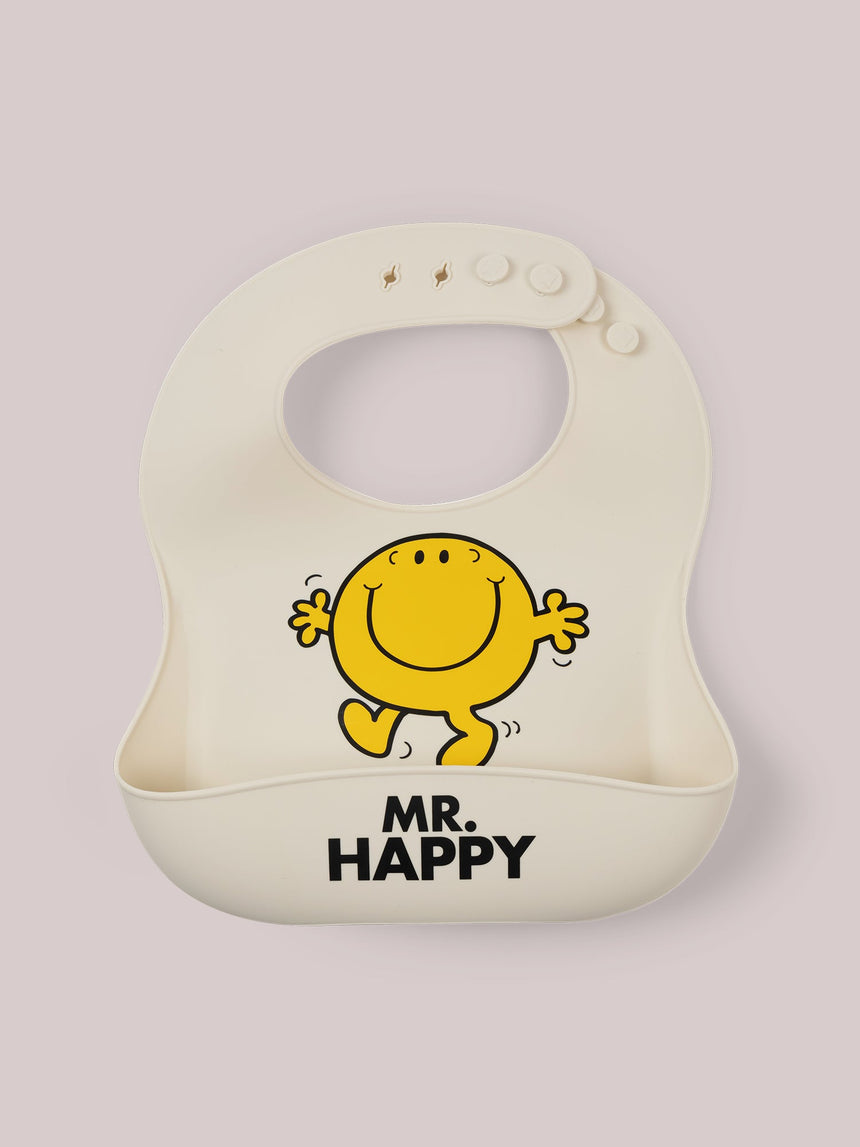 Silicone Bibs Mr. Happy