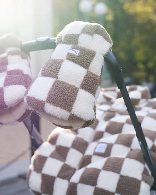 7AM Enfant Warmmuffs - Checker Berber