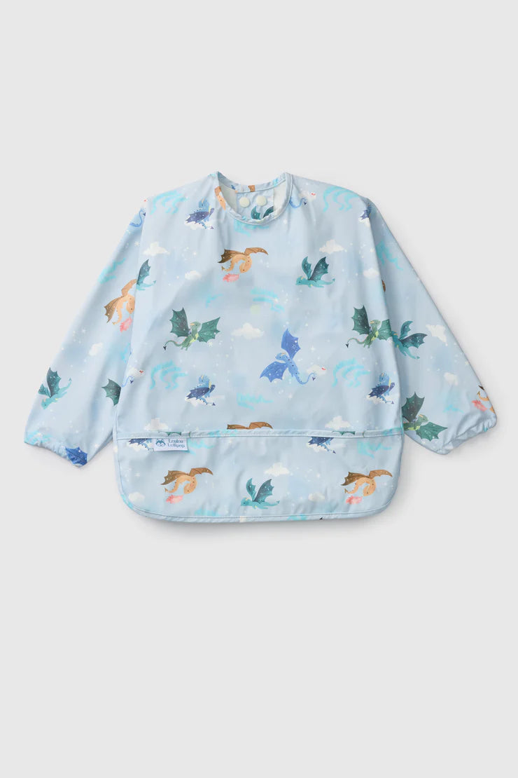 Loulou Lollipop Long Sleeve Bib -Magical Dragons