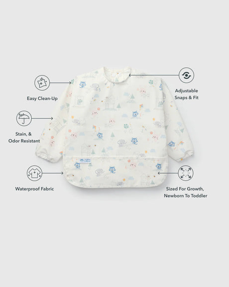 Loulou Lollipop Long Sleeve Bib - Mini Mathletes