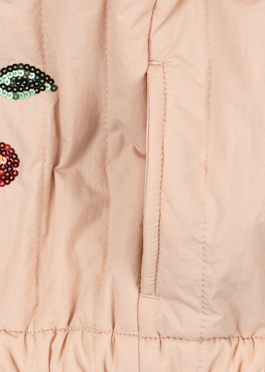 Konges Slojd JUNO SEQUIN BOMBER JACKET - Cameo Rose
