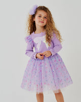 Petite Hailey Raina Flower Tutu - Purple