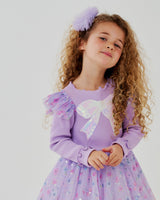 Petite Hailey Raina Flower Tutu - Purple