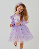 Petite Hailey Raina Flower Tutu - Purple