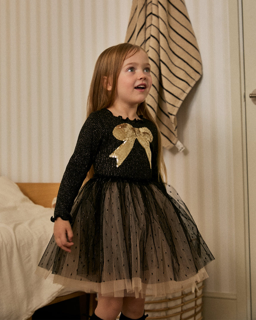 Petite Hailey Quincy Bow Tutu - Black