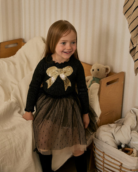 Petite Hailey Quincy Bow Tutu - Black