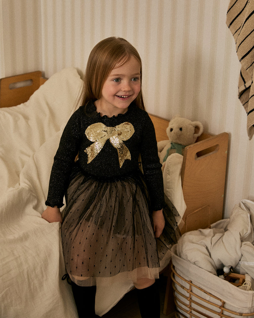 Petite Hailey Quincy Bow Tutu - Black