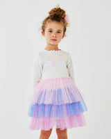 Petite Hailey Kim 3 Layered Tutu - White