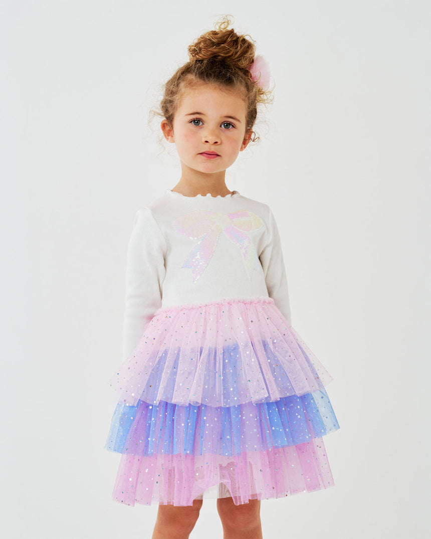 Petite Hailey Kim 3 Layered Tutu - White