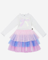 Petite Hailey Kim 3 Layered Tutu - White