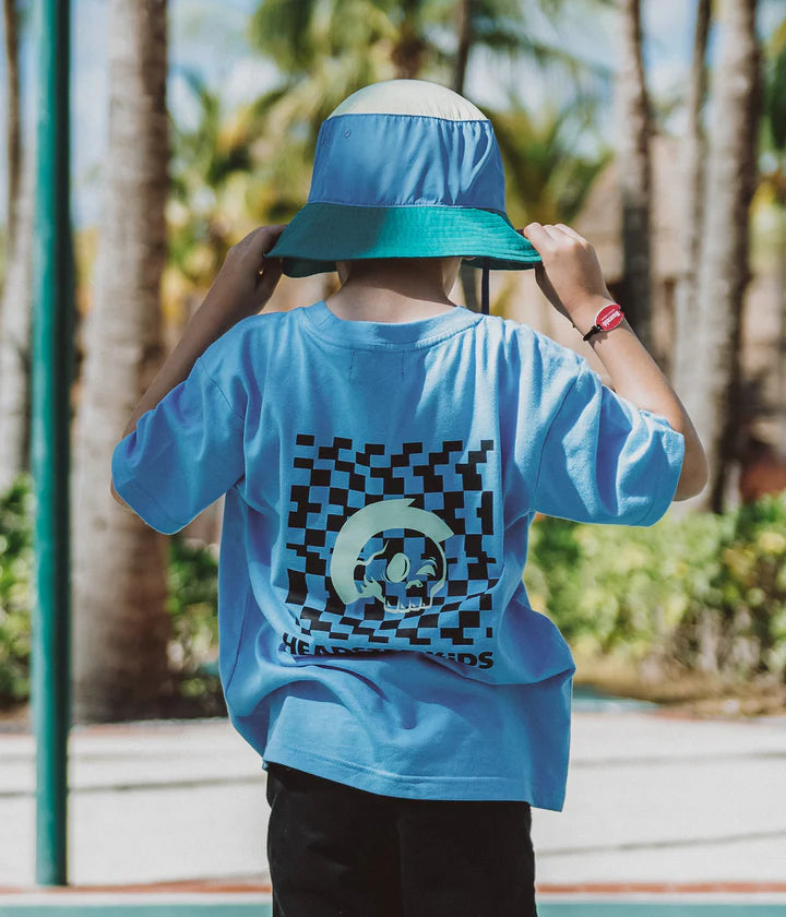 Headster Kids Mohawk T-shirt - Salty Blue