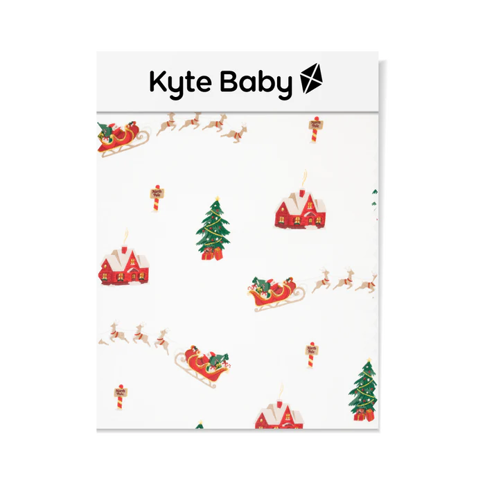 Kyte Baby Baby Blanket in Santa Sleigh