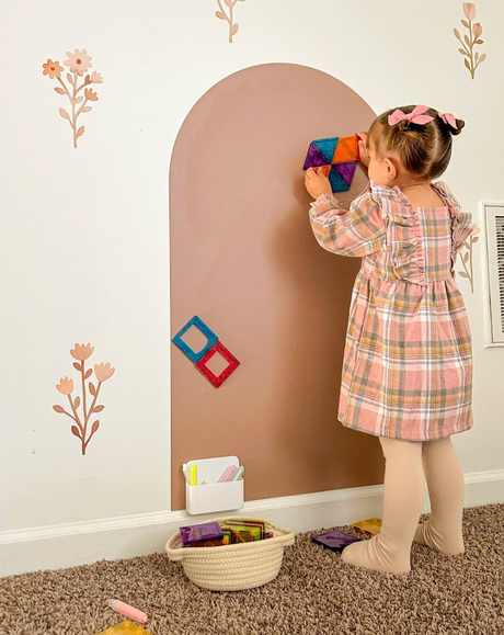 Magic Playwall - Arch Magnetic Wall Decal for Kids: Caramel