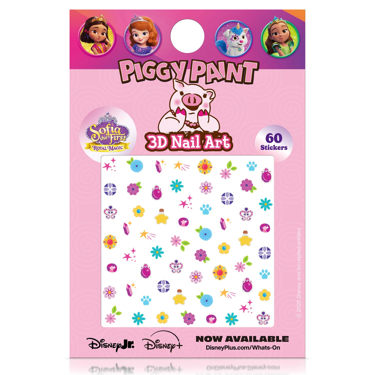 Piggy Paint Sofia the First Nail Art Stickers