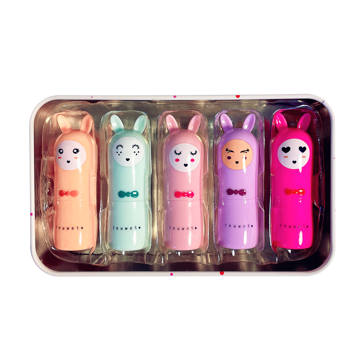 Inuwet Rainbow Deluxe Box – 5 Lip Balms - Princess and the Pea Boutique