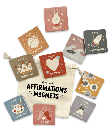 Affirmations Magnets - Soft Foam Magnetic Set - Princess and the Pea Boutique