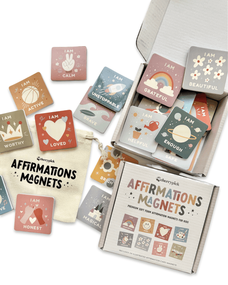 Affirmations Magnets - Soft Foam Magnetic Set - Princess and the Pea Boutique