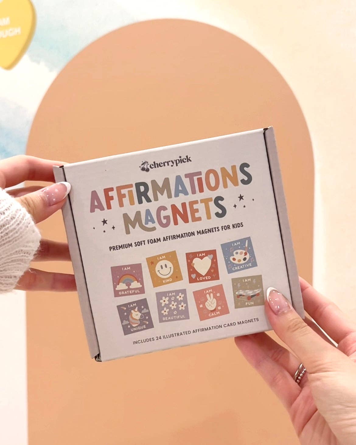 Affirmations Magnets - Soft Foam Magnetic Set - Princess and the Pea Boutique