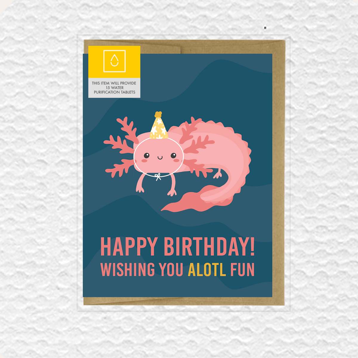 Alotl Fun Birthday Card - Princess and the Pea Boutique
