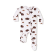 Angel Dear 2 Way Zipper Footie - Bison - Princess and the Pea Boutique