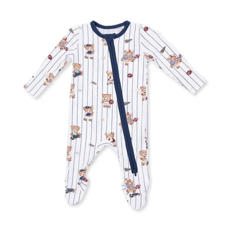 Angel Dear 2-way Zippered Footie- Mixed Sports Bears - Princess and the Pea Boutique
