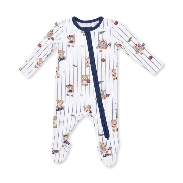 Angel Dear 2-way Zippered Footie- Mixed Sports Bears - Princess and the Pea Boutique