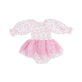 Angel Dear Long Sleeve Smocked Bubble with Tutu - Cameo Ballet Shoes - Princess and the Pea Boutique