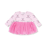 Angel Dear Long Sleeve Tutu Bodysuit - Hockey Pink - Princess and the Pea Boutique