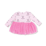 Angel Dear Long Sleeve Tutu Bodysuit - Hockey Pink - Princess and the Pea Boutique