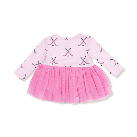 Angel Dear Long Sleeve Tutu Bodysuit - Hockey Pink - Princess and the Pea Boutique