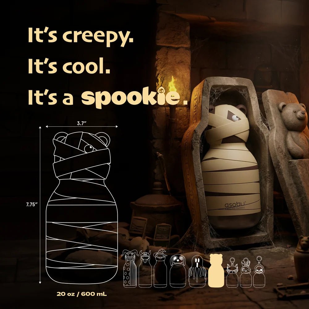 Asobu Maxi Mummified Bear Spookie Bottle - Princess and the Pea Boutique