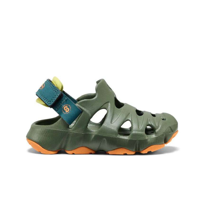 Keen Toddlers' HyperFLT Clog - Bronze Green/Orange Peel