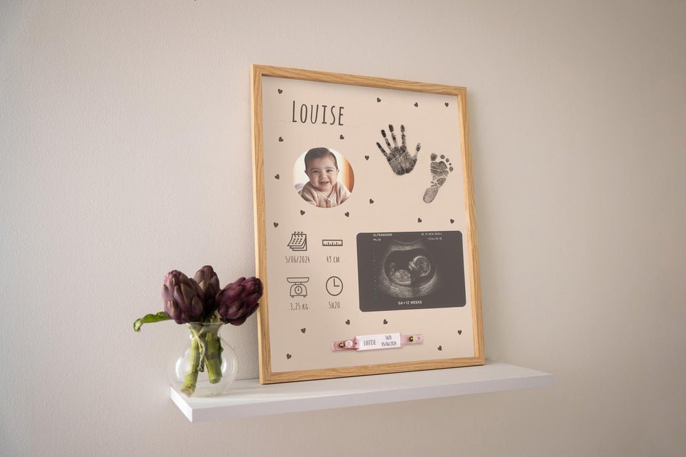 Baby Birth Frame - Princess and the Pea Boutique