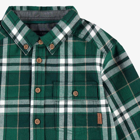 Baby Green Plaid Shirt - Princess and the Pea Boutique