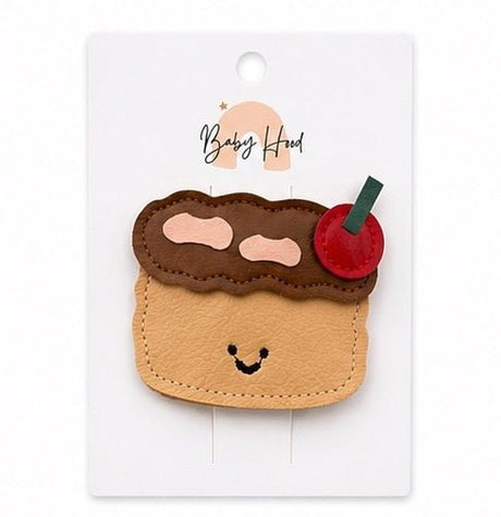 Baby Hood Cherry Cake Hair Clip - Princess and the Pea Boutique