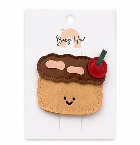 Baby Hood Cherry Cake Hair Clip - Princess and the Pea Boutique