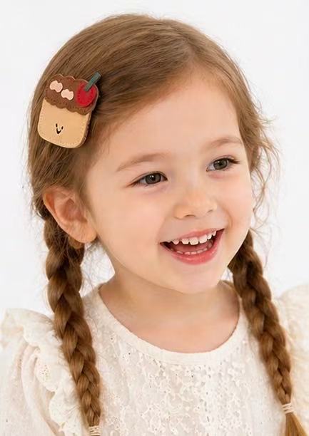 Baby Hood Cherry Cake Hair Clip - Princess and the Pea Boutique