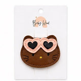 Baby Hood Kitty Love Hair Clip - Princess and the Pea Boutique