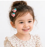 Baby Hood Pastel Strawberry Snap Hair Clip Duo - Princess and the Pea Boutique
