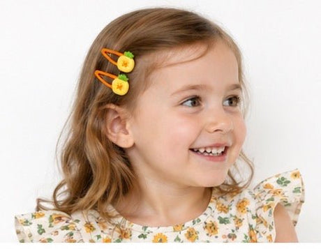 Baby Hood Sunny Pineapple Snap Clip Duo - Princess and the Pea Boutique